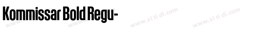 Kommissar Bold Regu字体转换